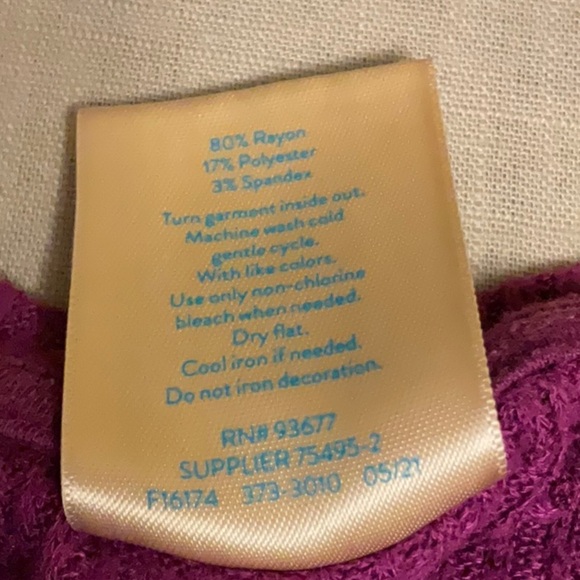 Kids Purple Button-Up Sweater - Picture 4 of 4